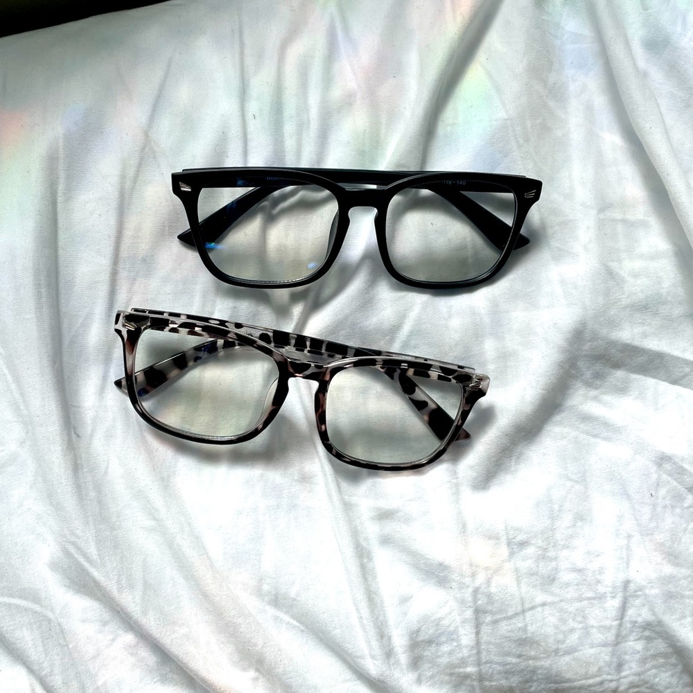 pair of blue light glasses